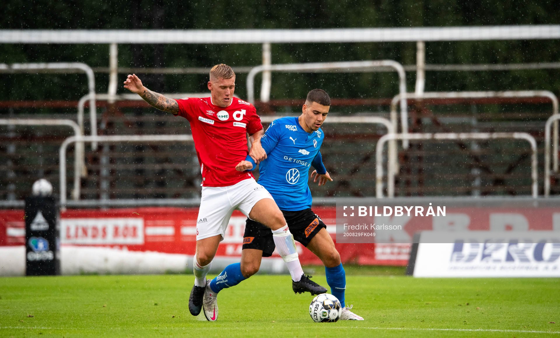 Degerfors Victor Edvardsen och Halmstads Edvin Kurtulus
