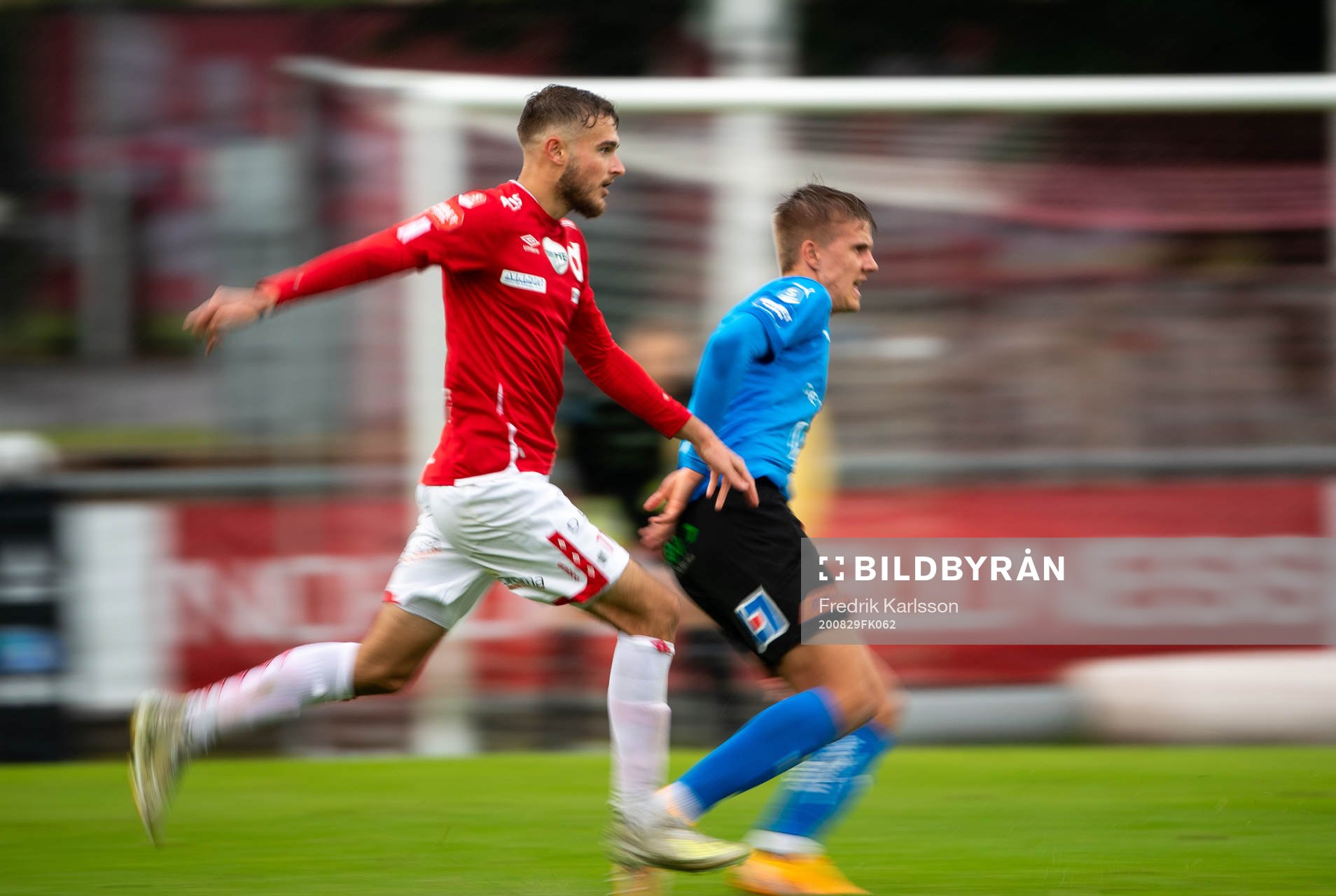 Degerfors Christos Gravius och Halmstads Erik Ahlstrand