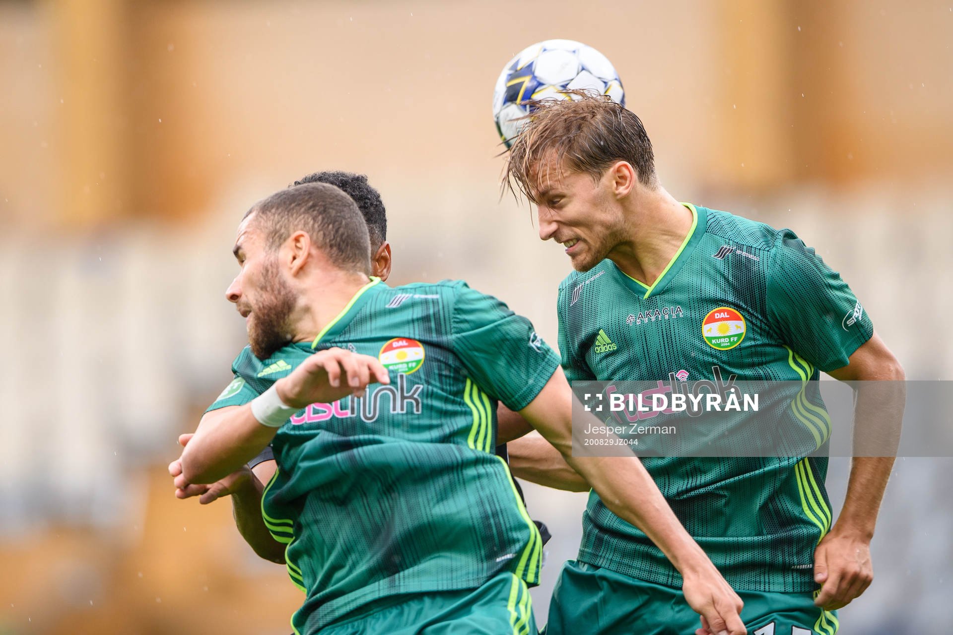 Dalkurds Daniel Stensson under fotbollsmatchen i Superettan  mellan Dalkurd och Västerås SK den 29 augusti 2020 i Uppsala.