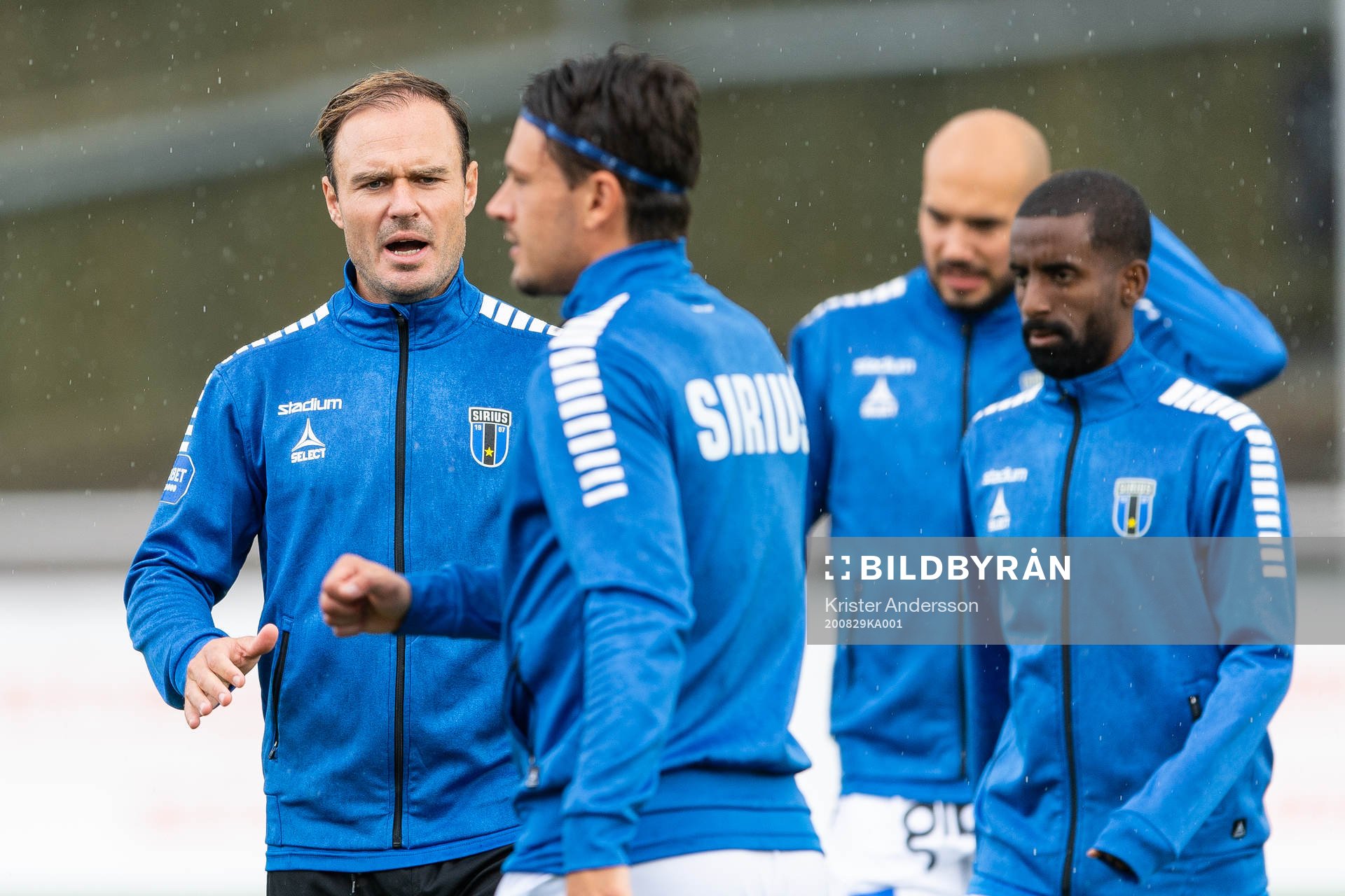 Sirius Niklas Thor före fotbollsmatchen i Allsvenskan