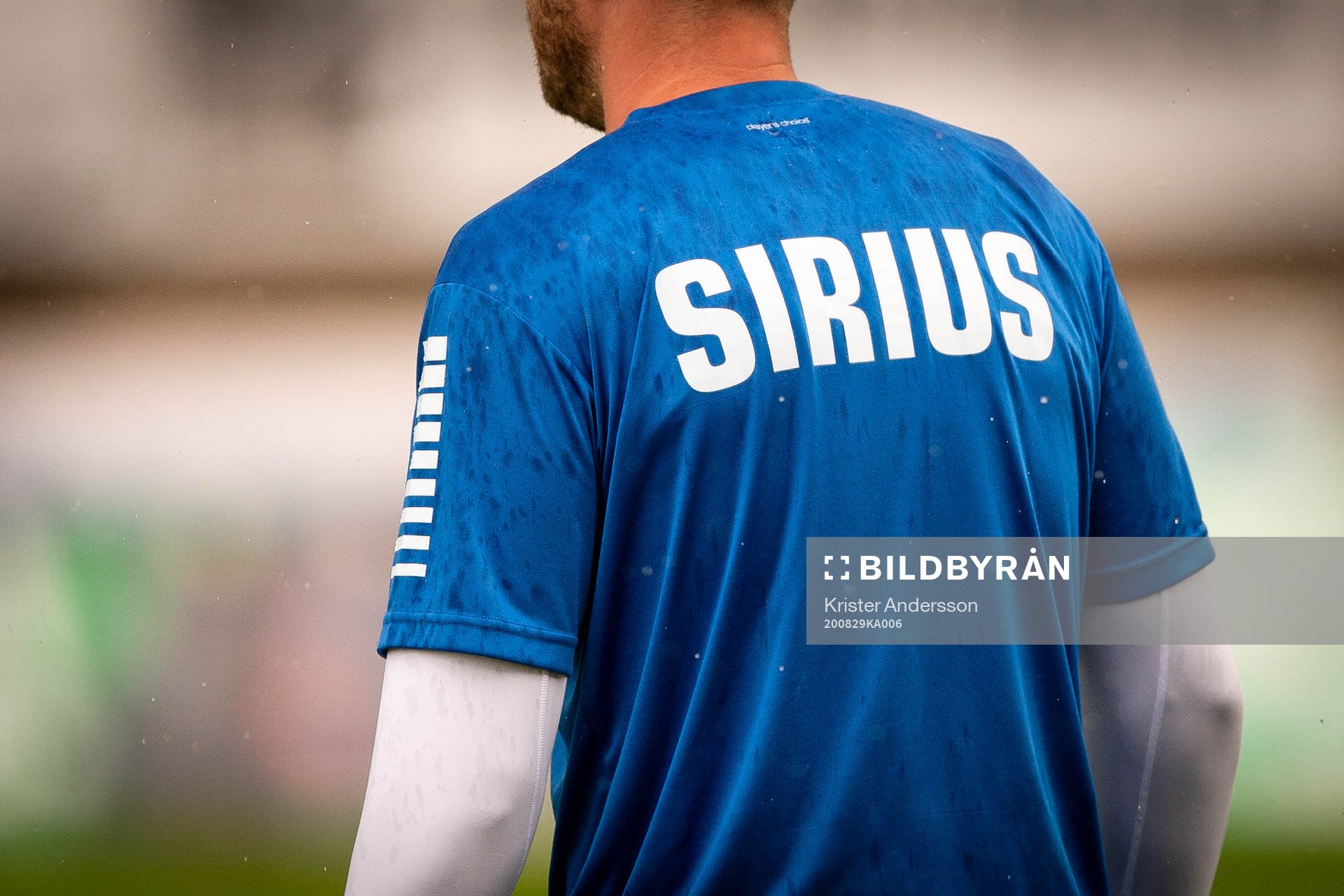 Tröja med Sirius före fotbollsmatchen i Allsvenskan
