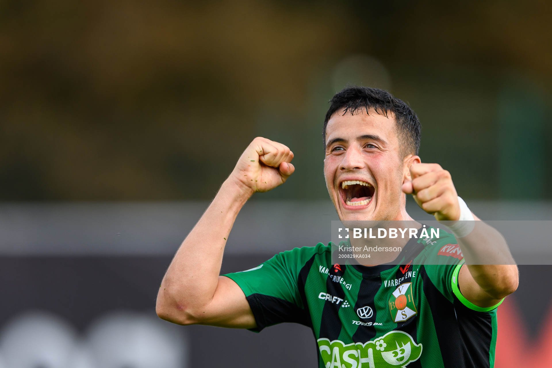 Varbergs Astrit Selmani jublar