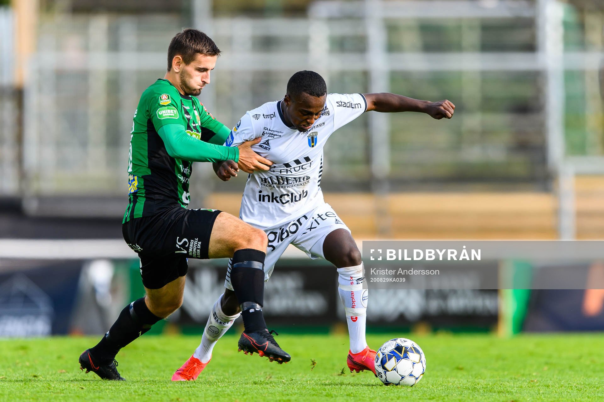 Varbergs Erion Sadiku och Sirius Nahom Girmai Netabay