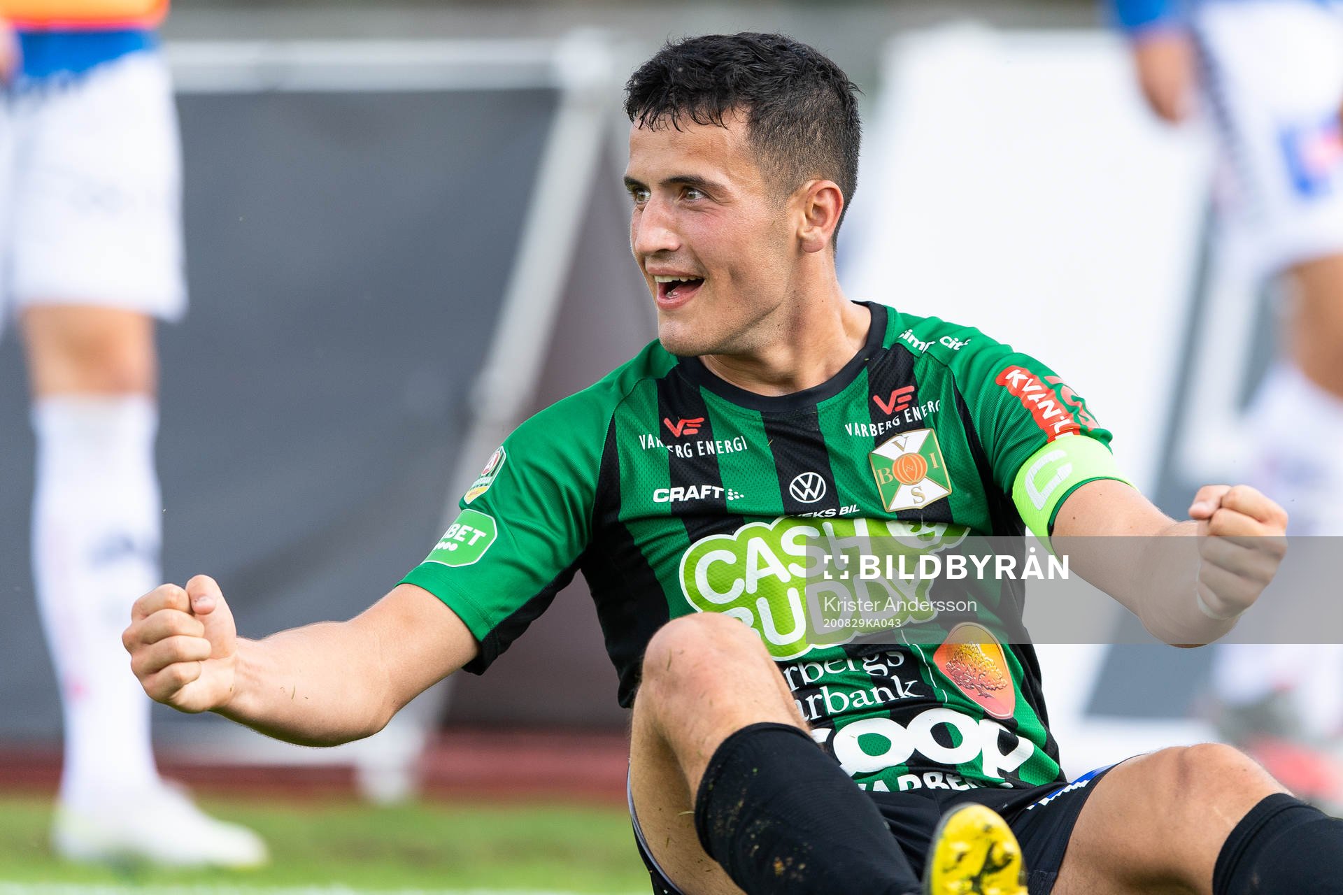 Varbergs Astrit Selmani jublar