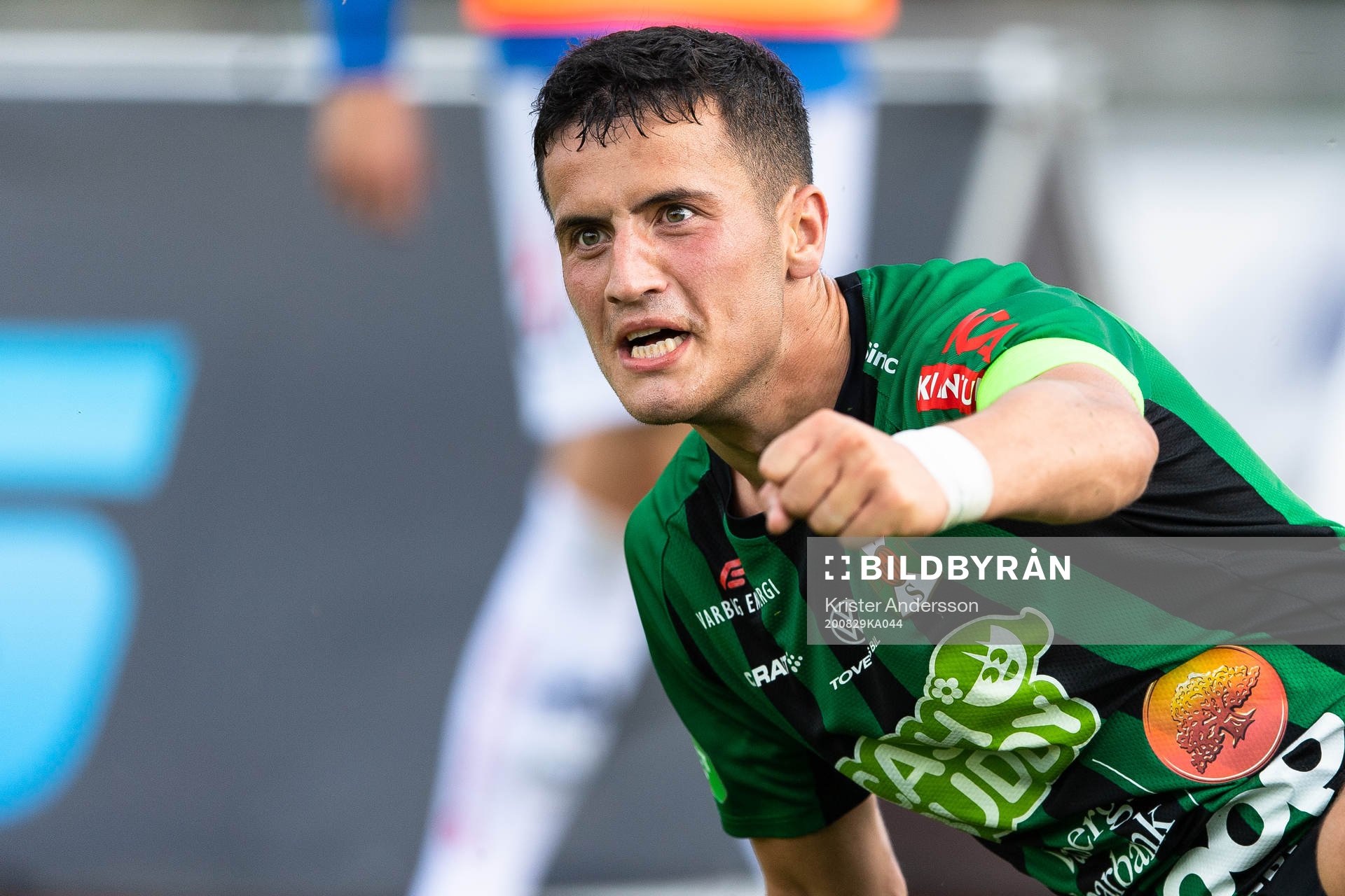 Varbergs Astrit Selmani jublar