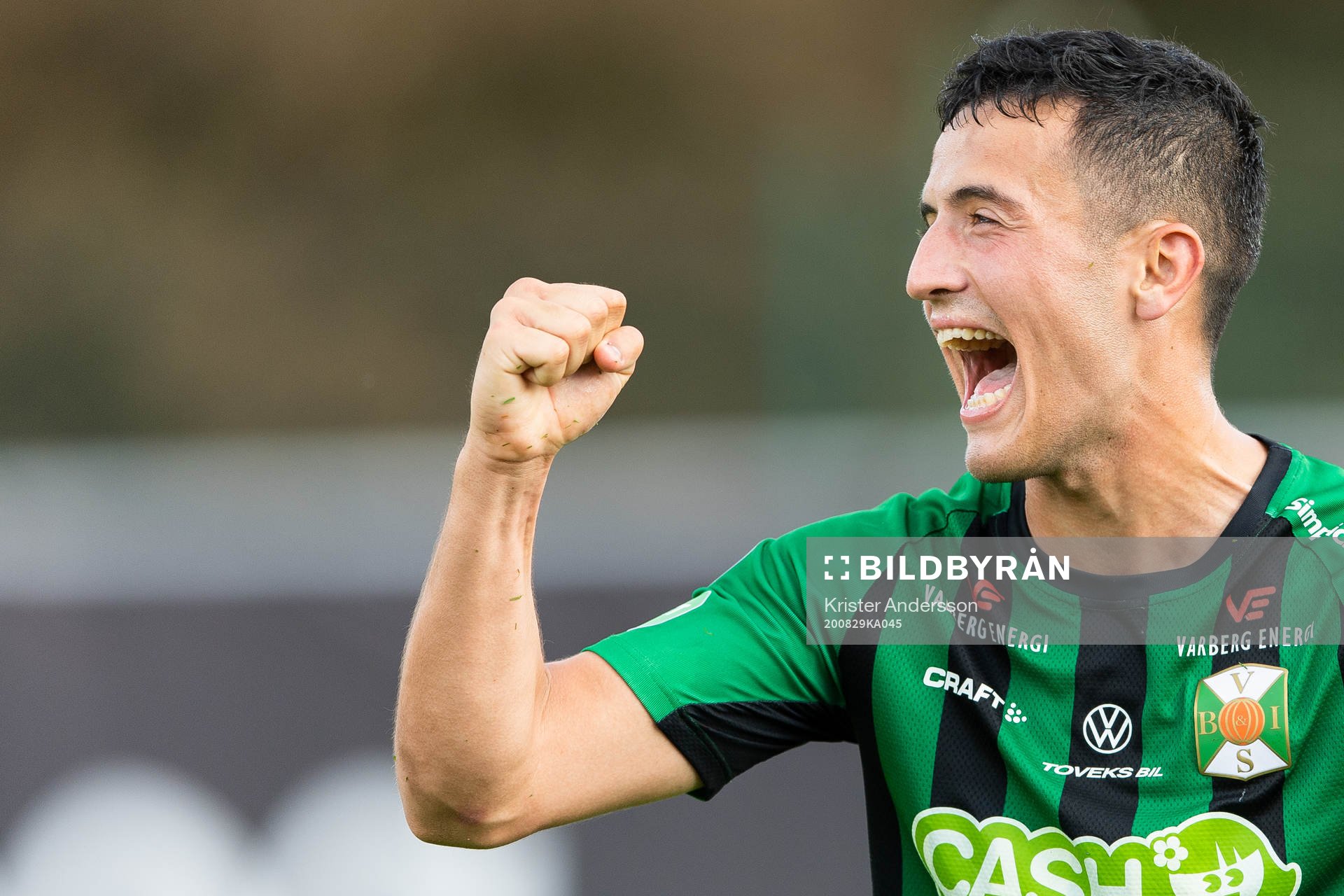 Varbergs Astrit Selmani jublar