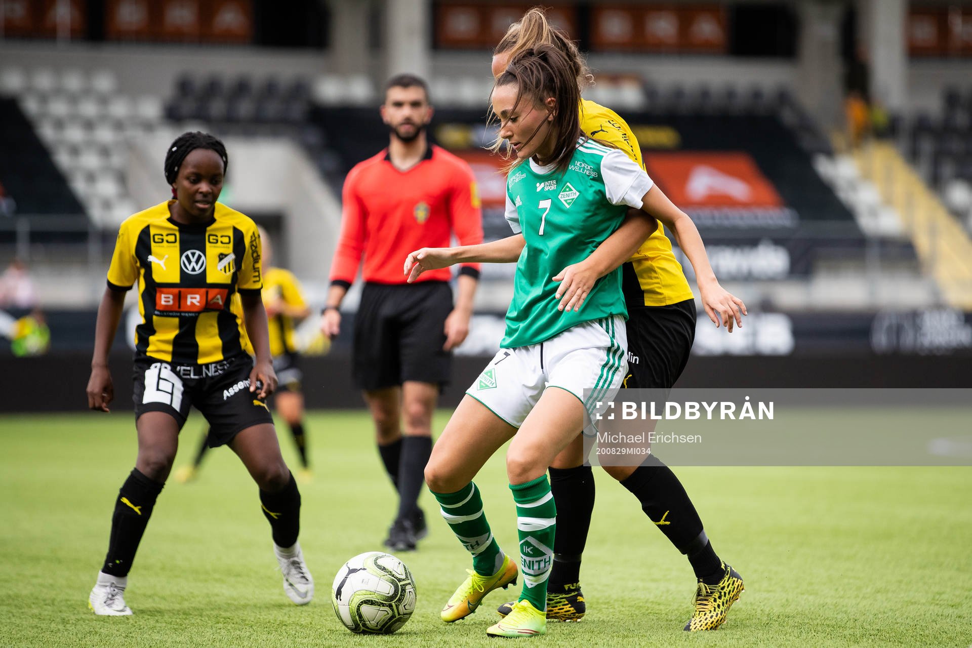 Zeniths Ayse Kurt under fotbollsmatchen Division 2 mellan Häcken och Zenith den 29 augusti 2020 i Göteborg.