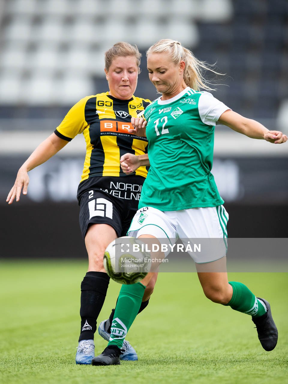 Häckens Josefin Hansson och Zeniths Sara Baldebo