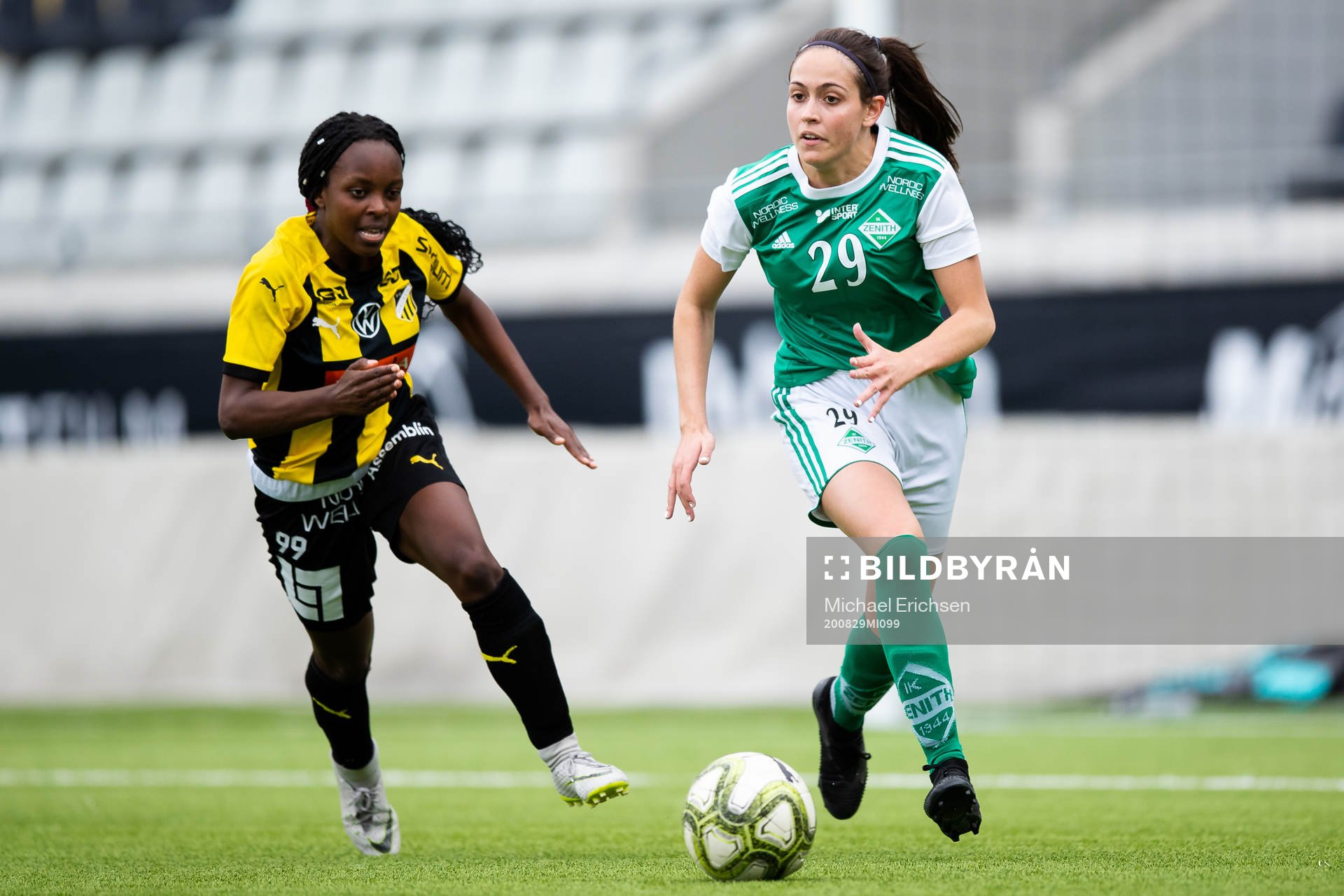 Häckens Brendah Henrysson och Zeniths Victoria Klimovska