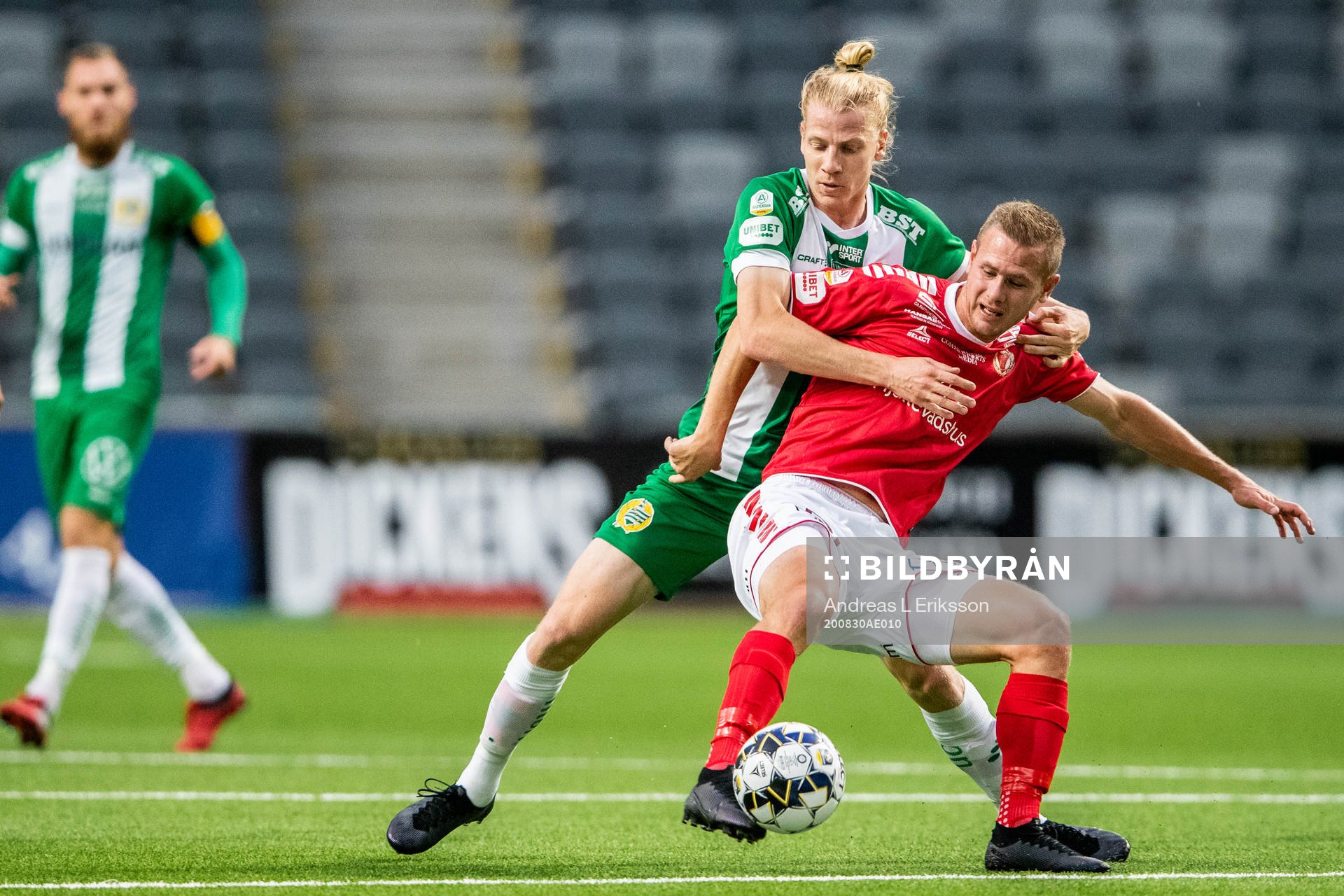 Hammarbys Gustav Ludwigson och Kalmars Erik Israelsson