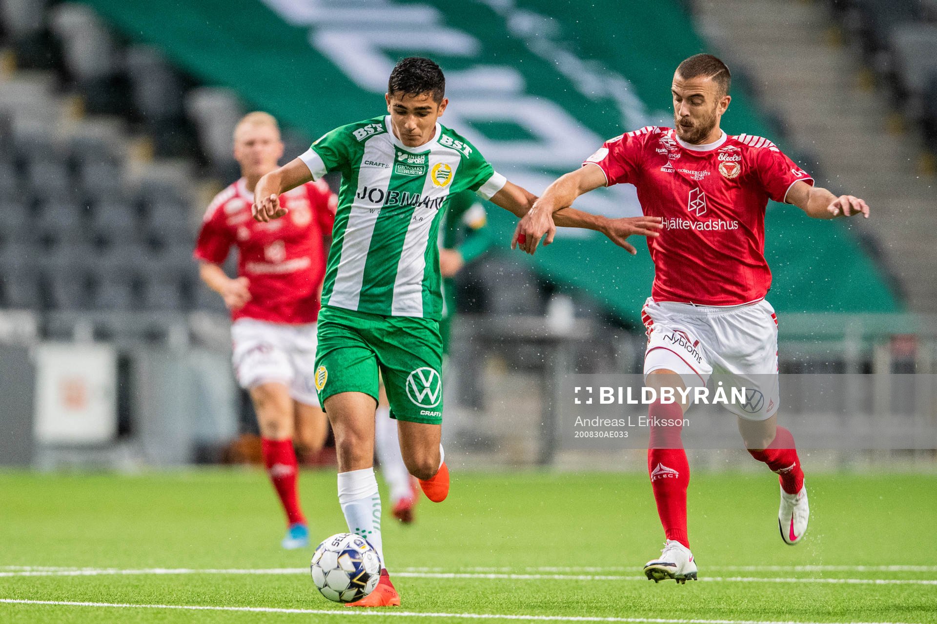 Hammarbys Aimar Sher och Kalmars Filip Sachpekidis