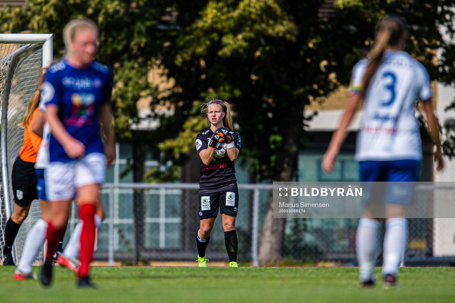 Jalen Justine Tompkins of Vålerenga during the Toppserien football match between Kolbotn and Vålerenga on August 30, 2020 in Oslo.