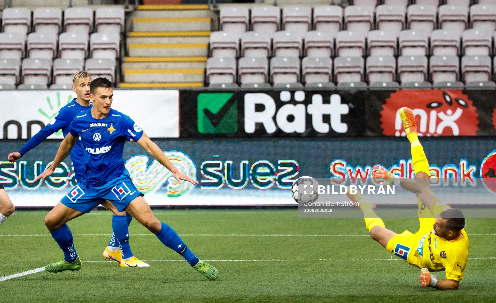 IFK Norrköpings Rasmus Stensbæk Lauritsen för 1-1 på