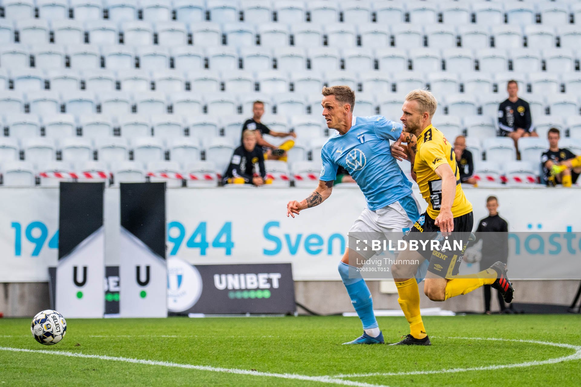 Malmö FFs Sören Rieks och Elfsborgs Johan Larsson
