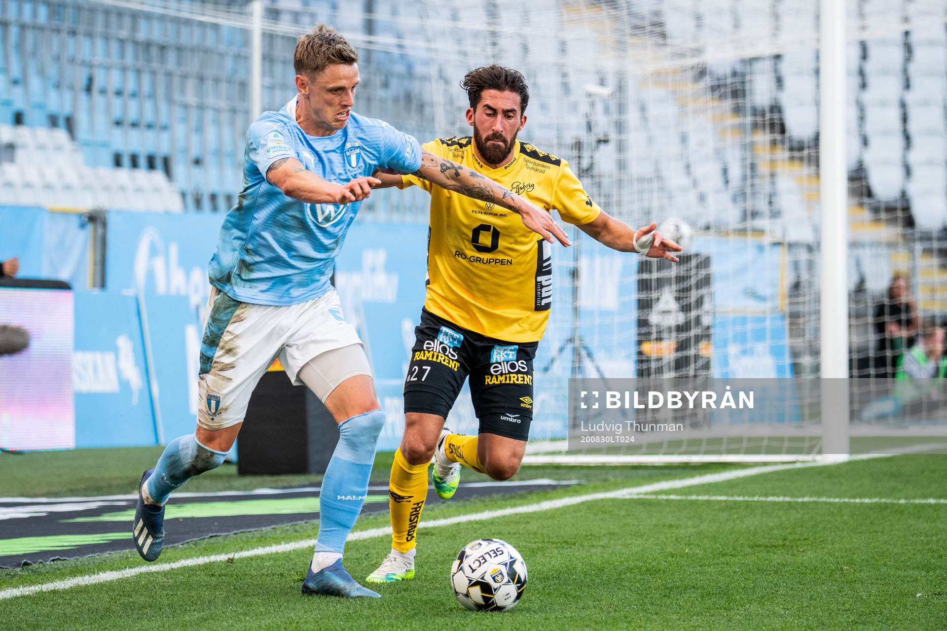 Malmö FFs Sören Rieks och Elfsborgs Frederik Holst