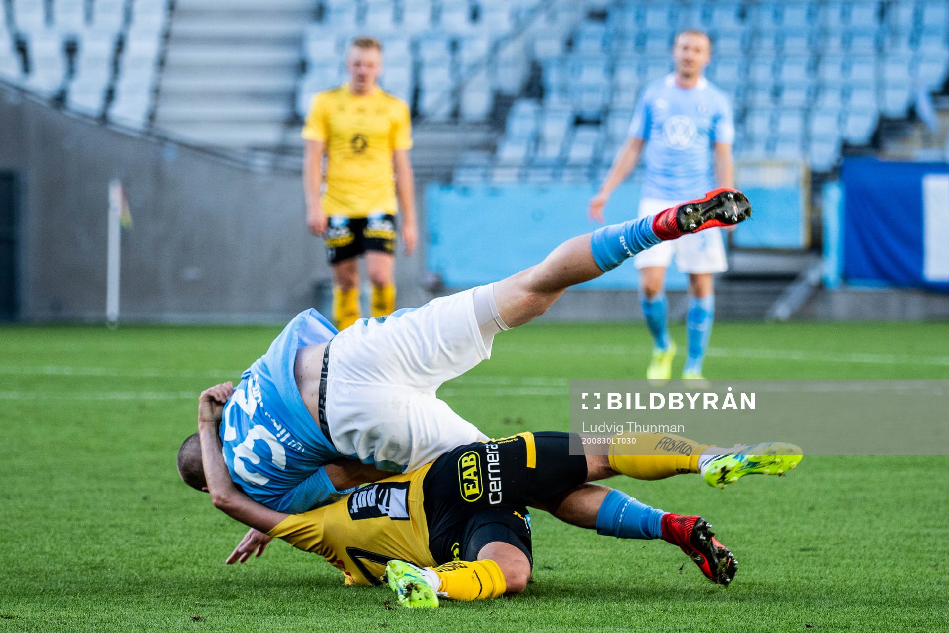 Elfsborgs Frederik Holst och Malmö FFs Jo Inge Berget