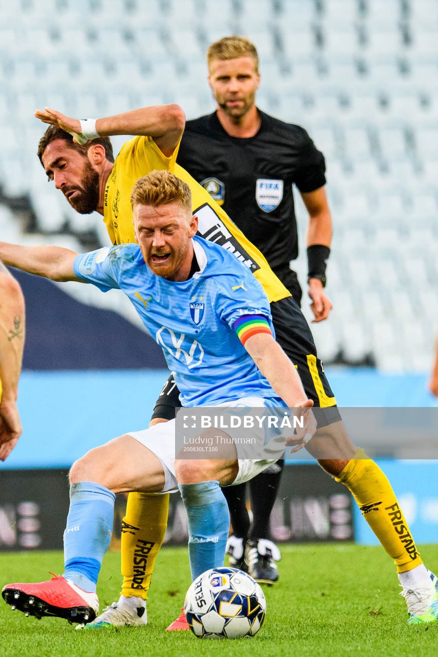 Malmö FFs Anders Christiansen och Elfsborgs Frederik Holst