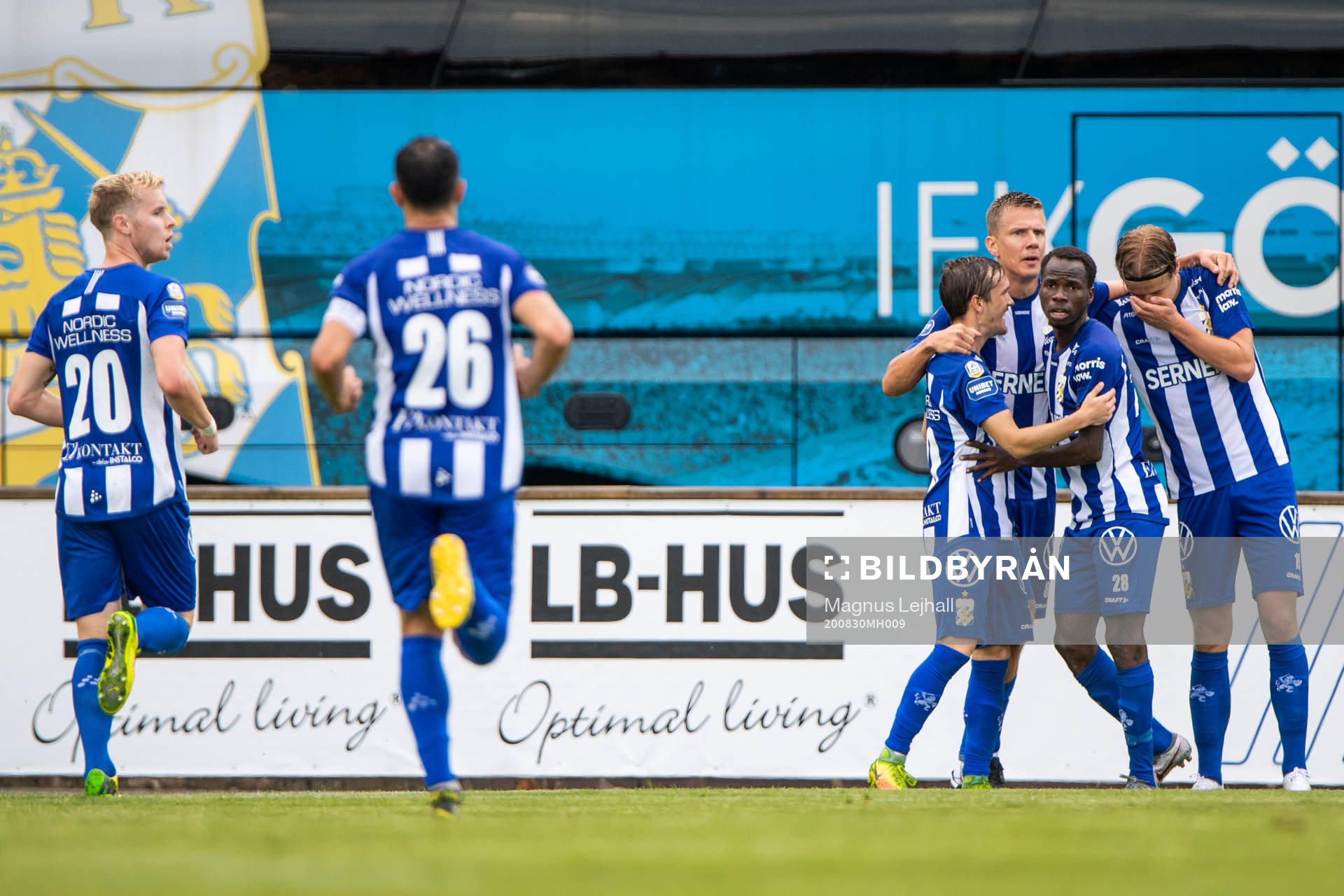 IFK Göteborgs Patrik Karlsson Lagemyr jublar med