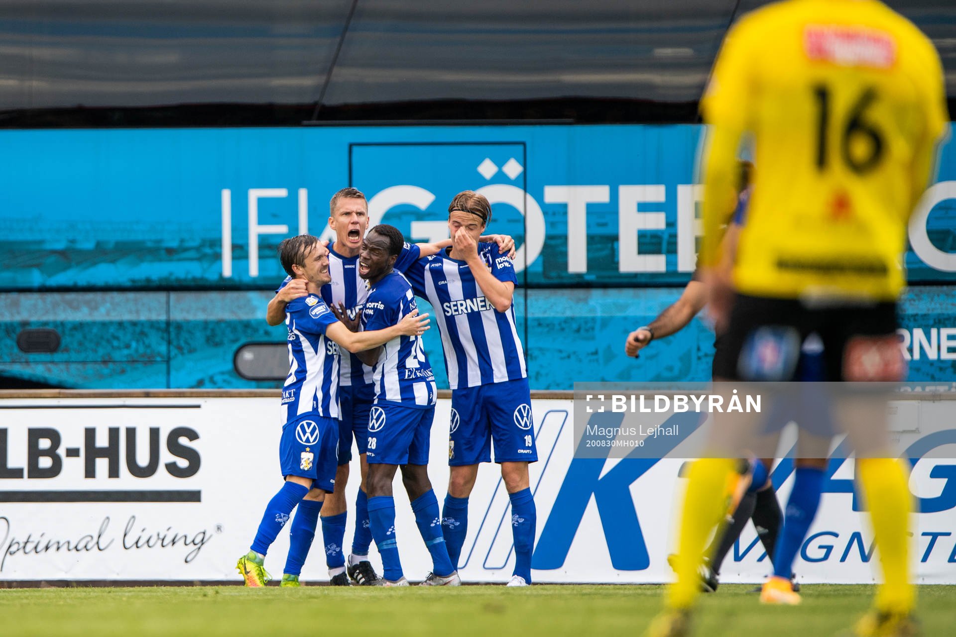 IFK Göteborgs Patrik Karlsson Lagemyr jublar med
