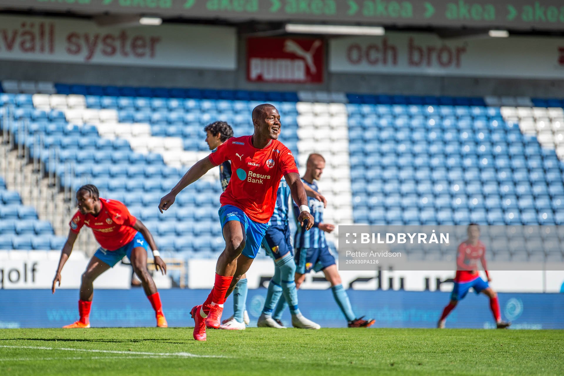 Helsingborgs Alhaji Gero jublar