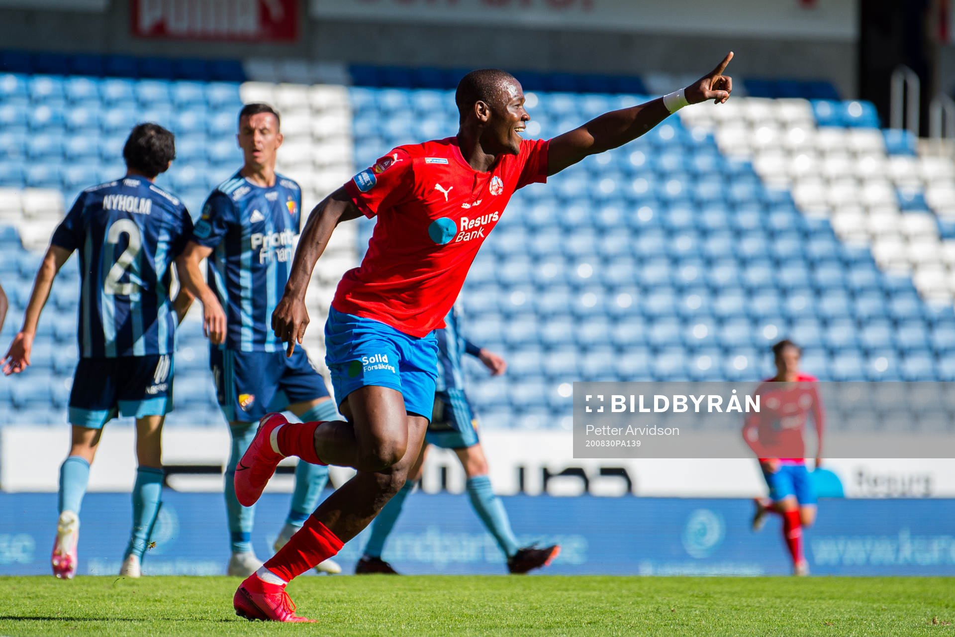 Helsingborgs Alhaji Gero jublar