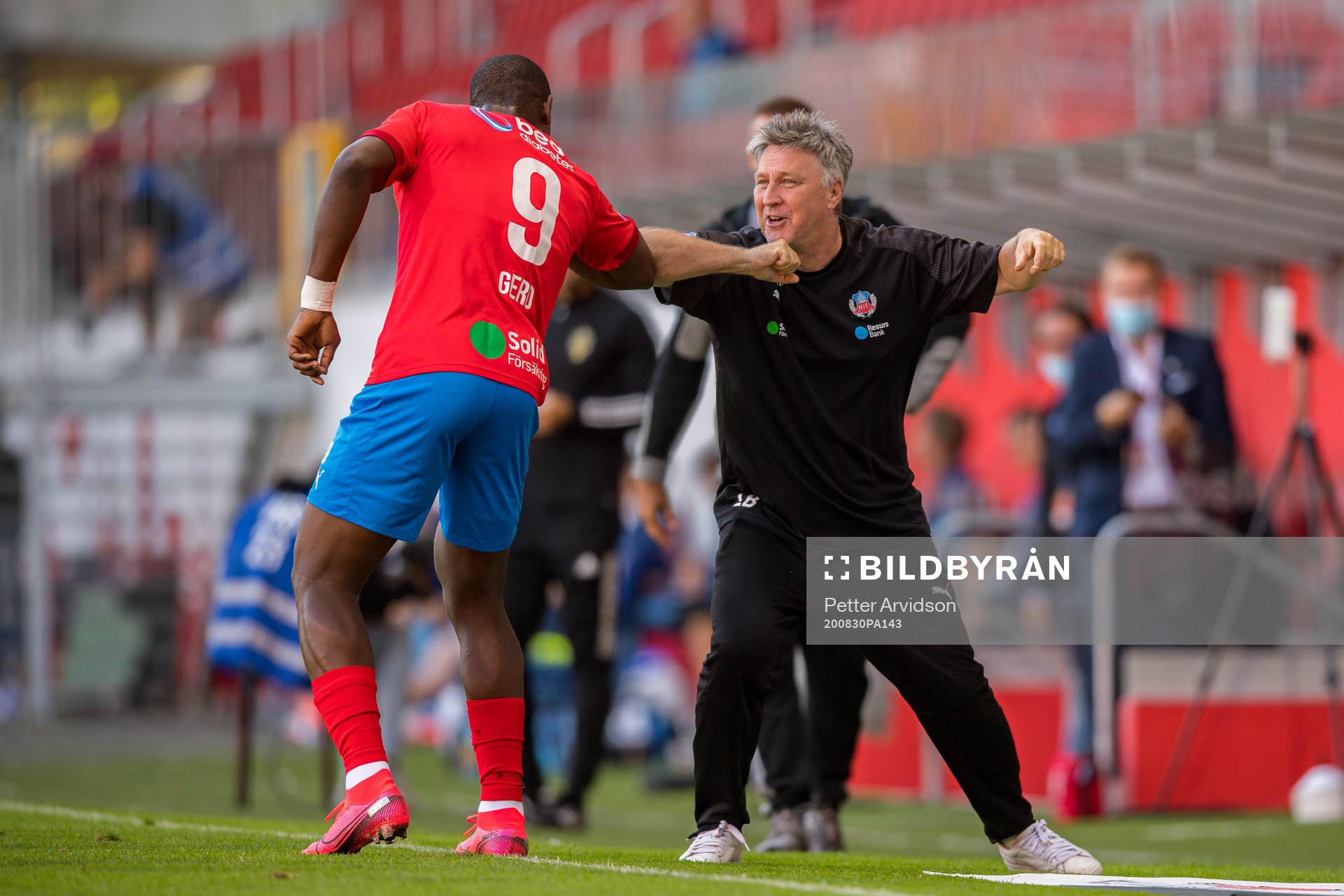 Helsingborgs Alhaji Gero jublar