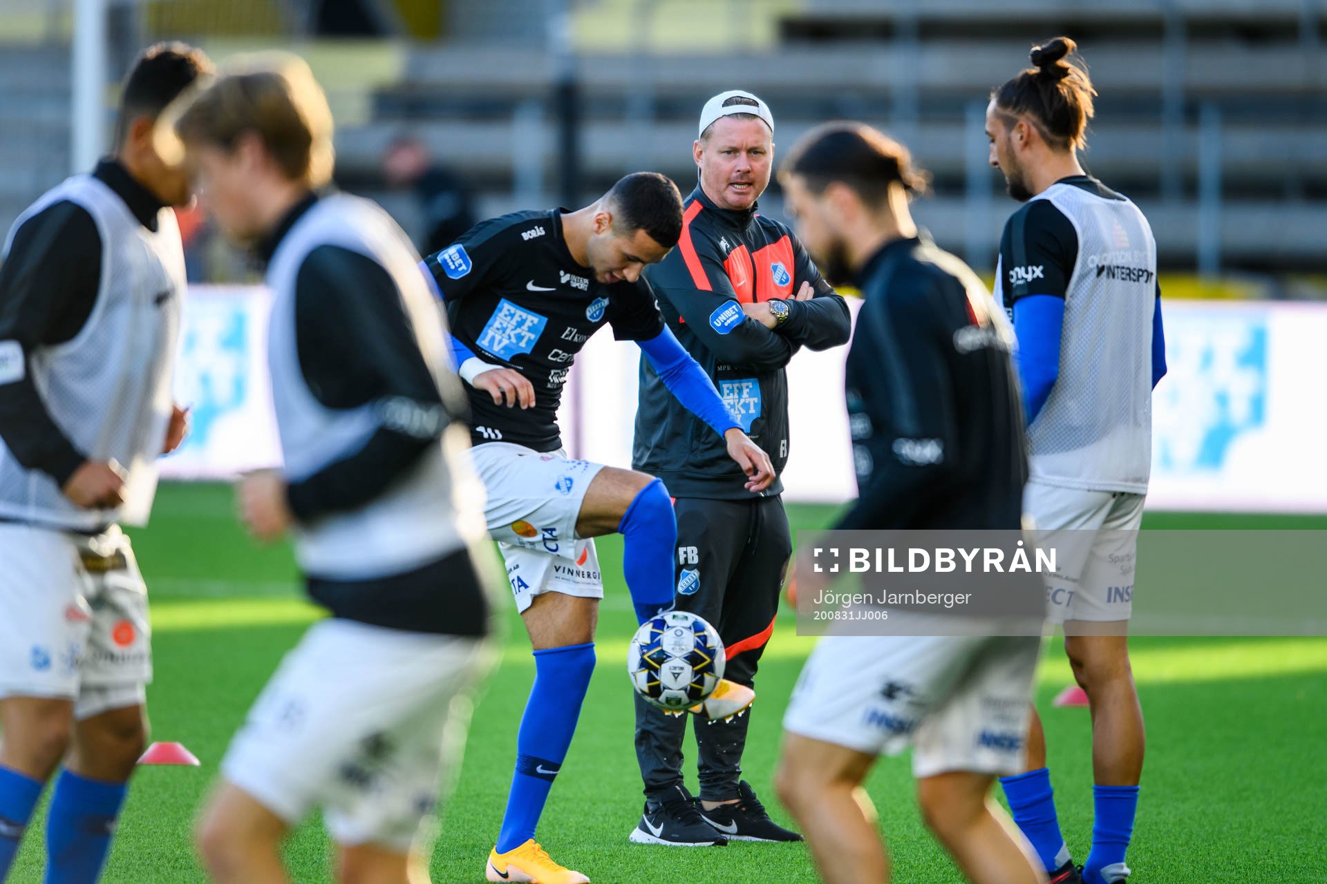 Norrbys assisterande tränare Fredrik Berglund inför fotbollsmatchen i Superettan  mellan Norrby och Örgryte den 31 augusti 2020 i Borås.
