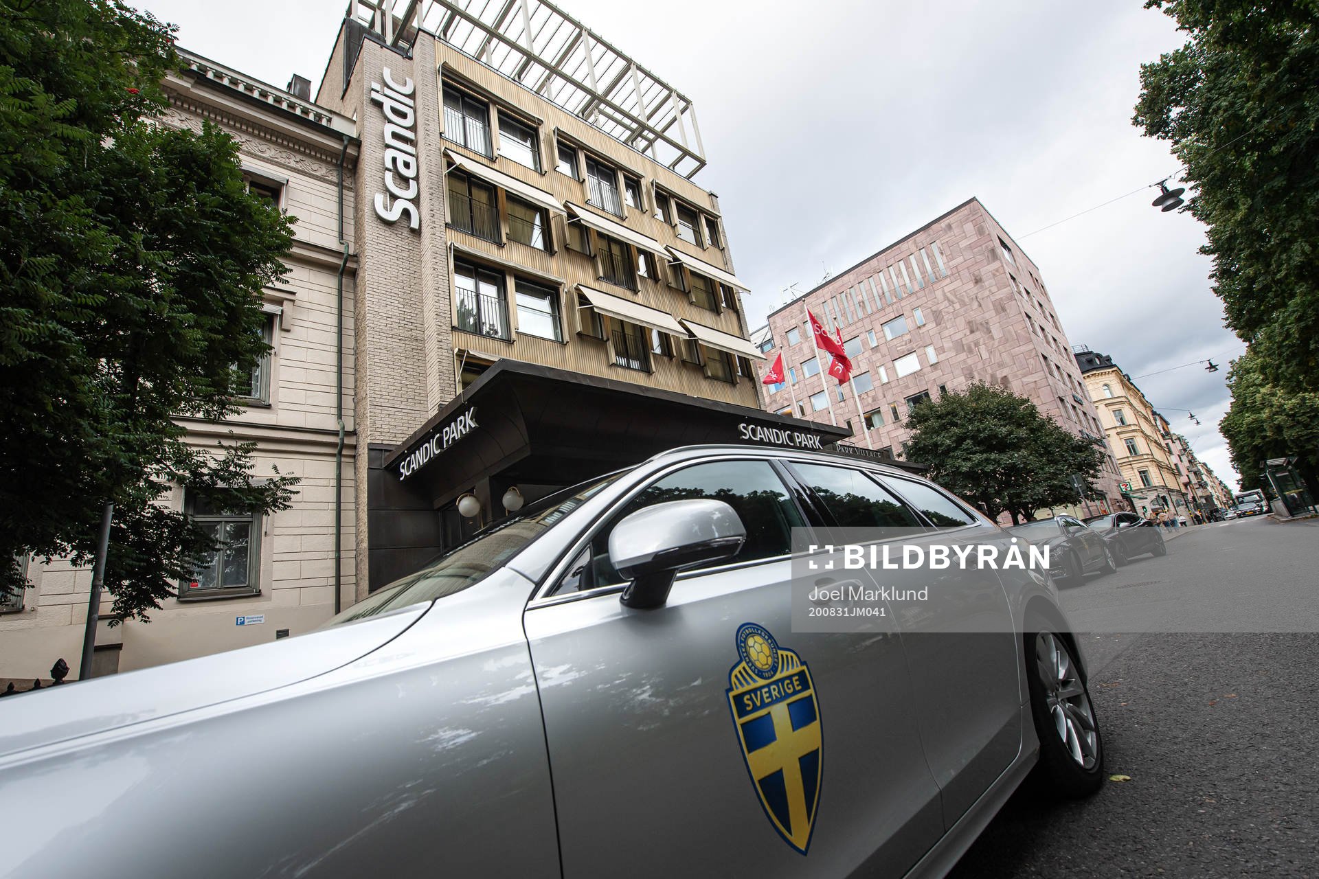 Exterior view of Scandic Park Hotel, the base for the