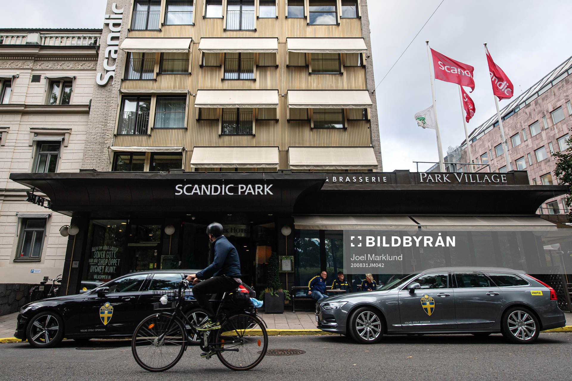 Exterior view of Scandic Park Hotel, the base for the