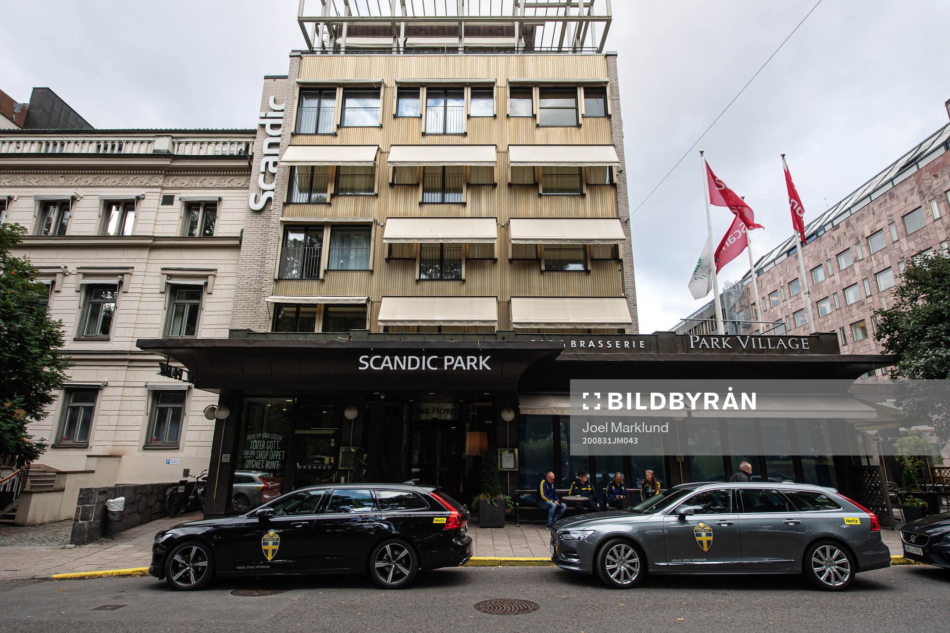 Exterior view of Scandic Park Hotel, the base for the