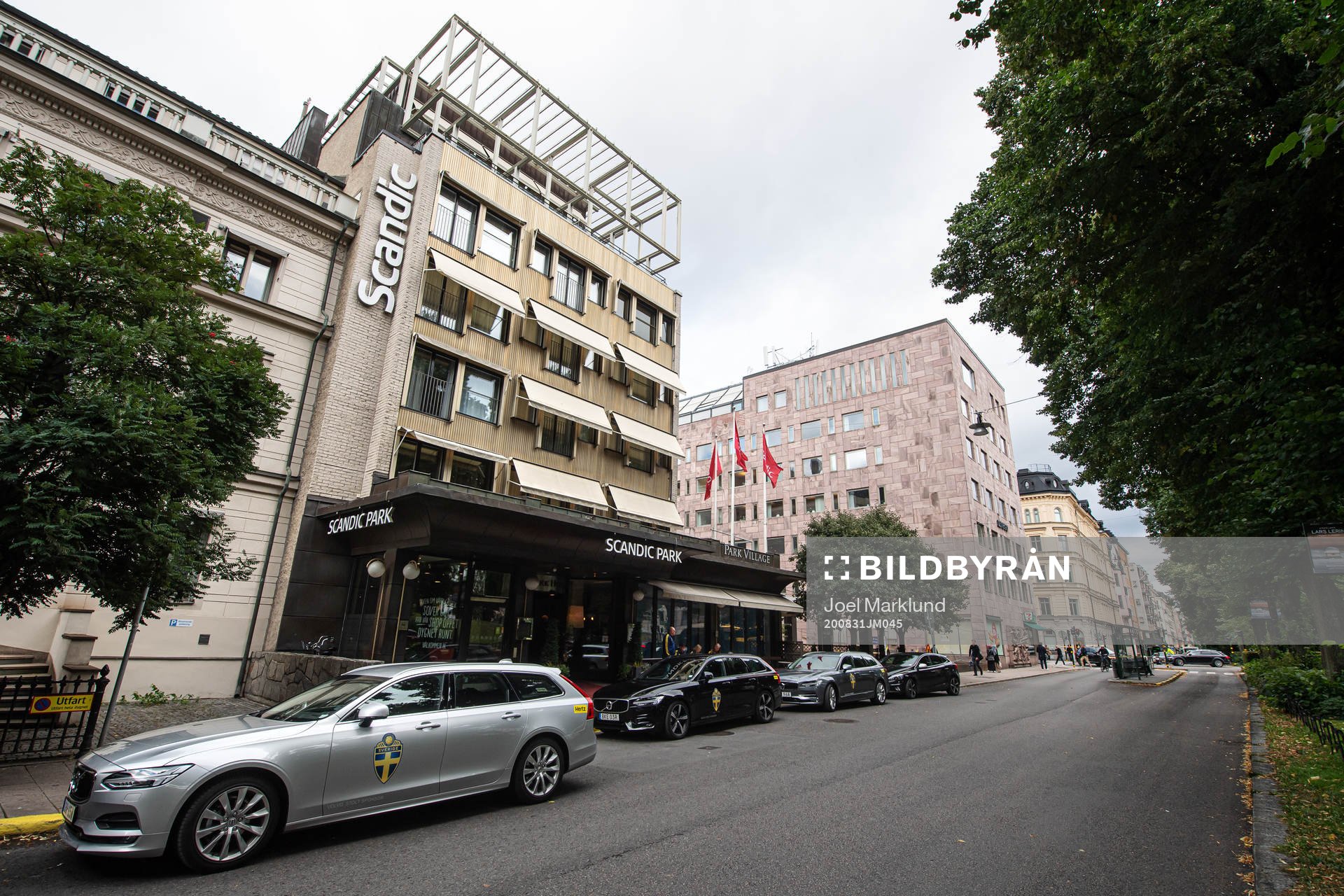 Exterior view of Scandic Park Hotel, the base for the