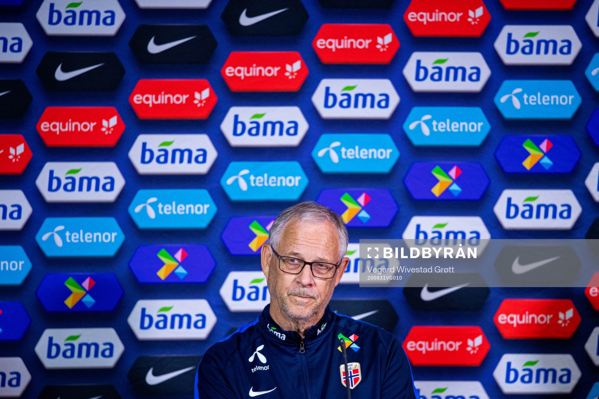 Lars Lagerbäck, head coach of Norway