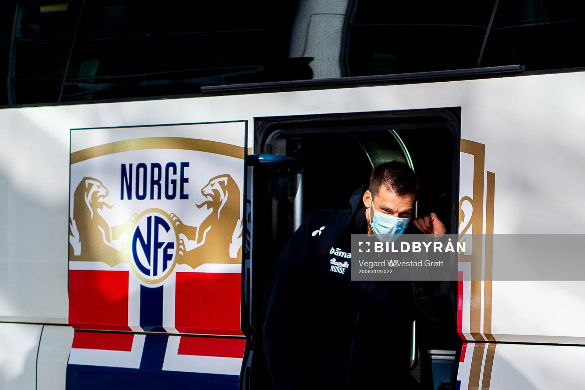Goalkeeper Rune Almenning Jarstein of the Norwegian