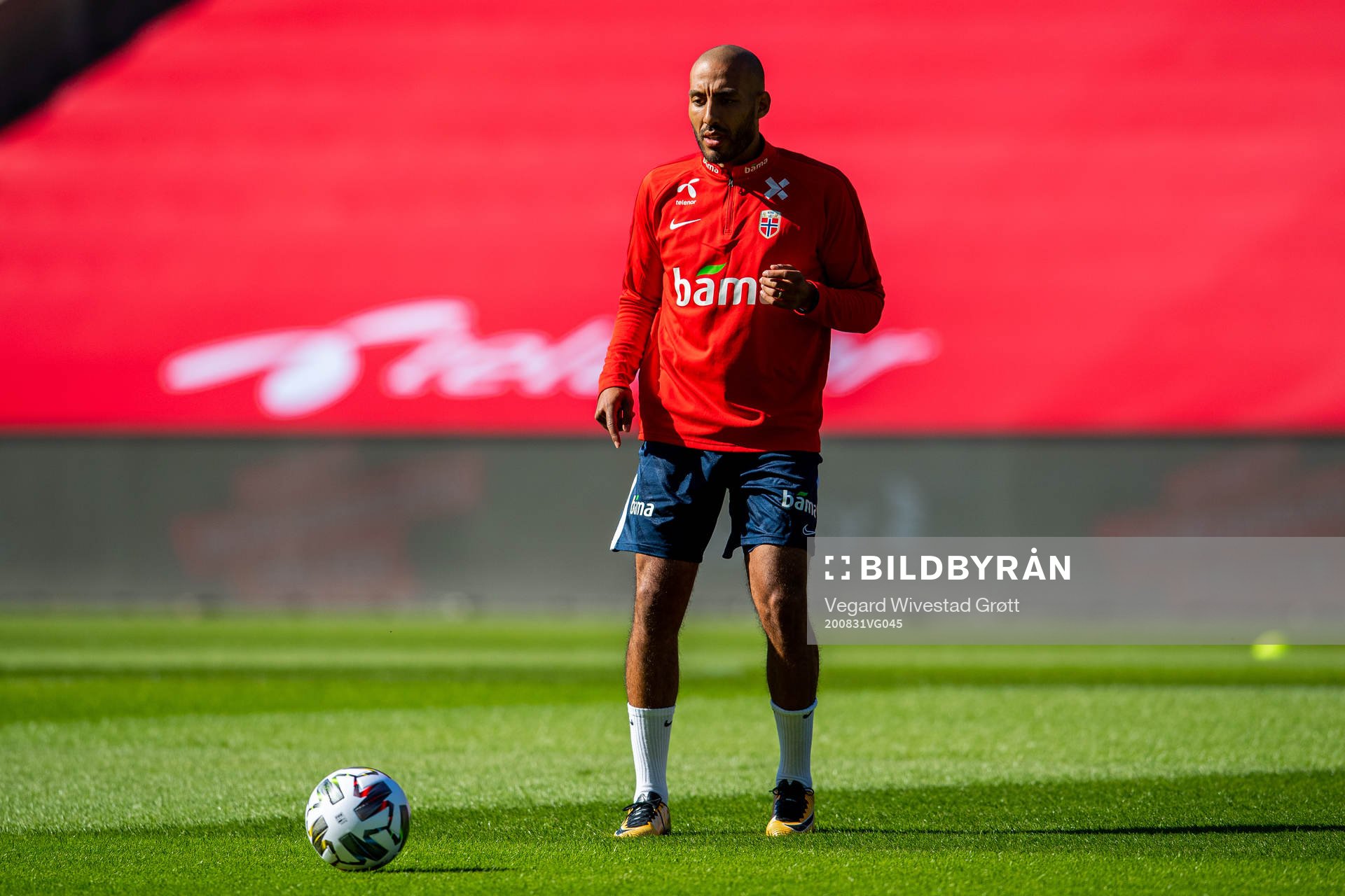 Haitam Aleesami of the Norwegian national football team