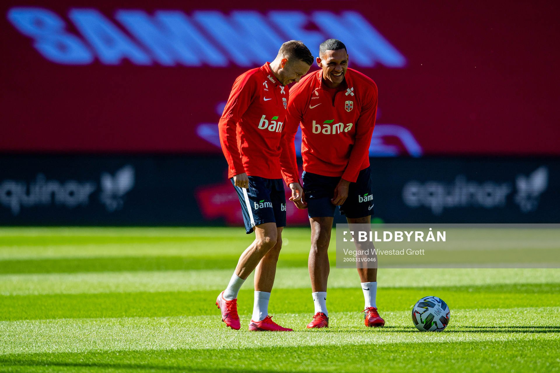 Martin Linnes and Ruben Gabrielsen of the Norwegian