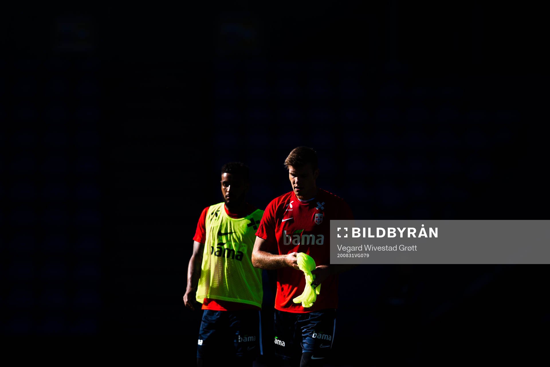 Joshua King and Alexander Sørloth of the Norwegian