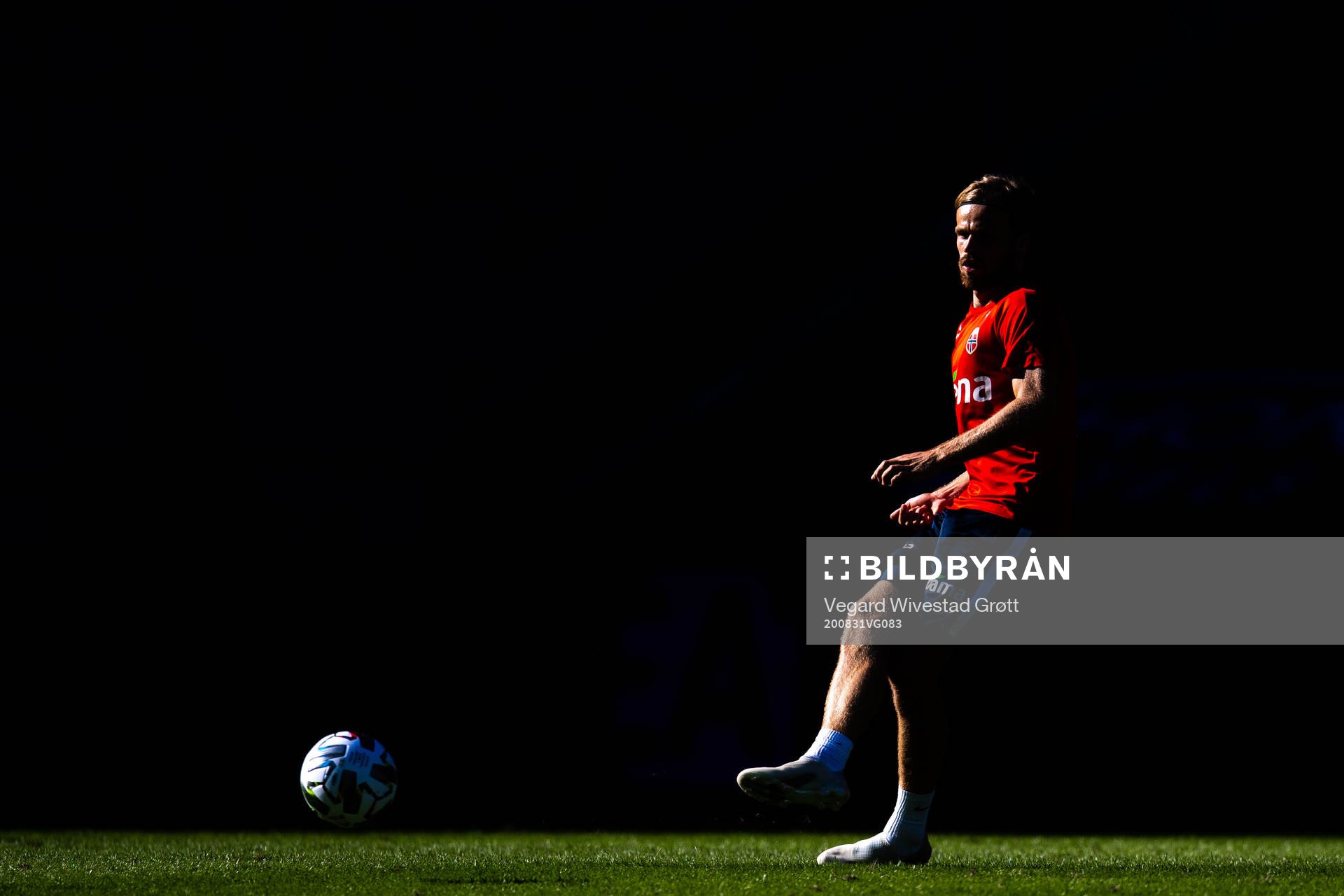 Iver Fossum of the Norwegian national football team