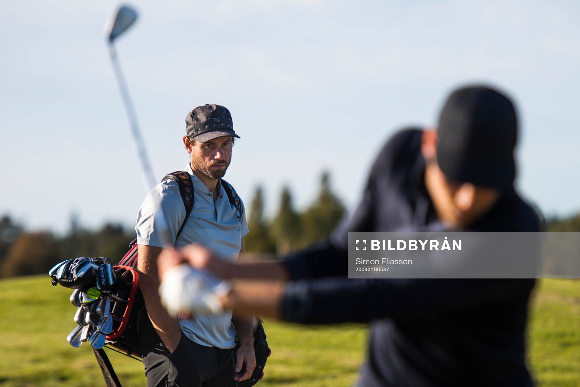 Luleås Niklas Olausson spelar golf