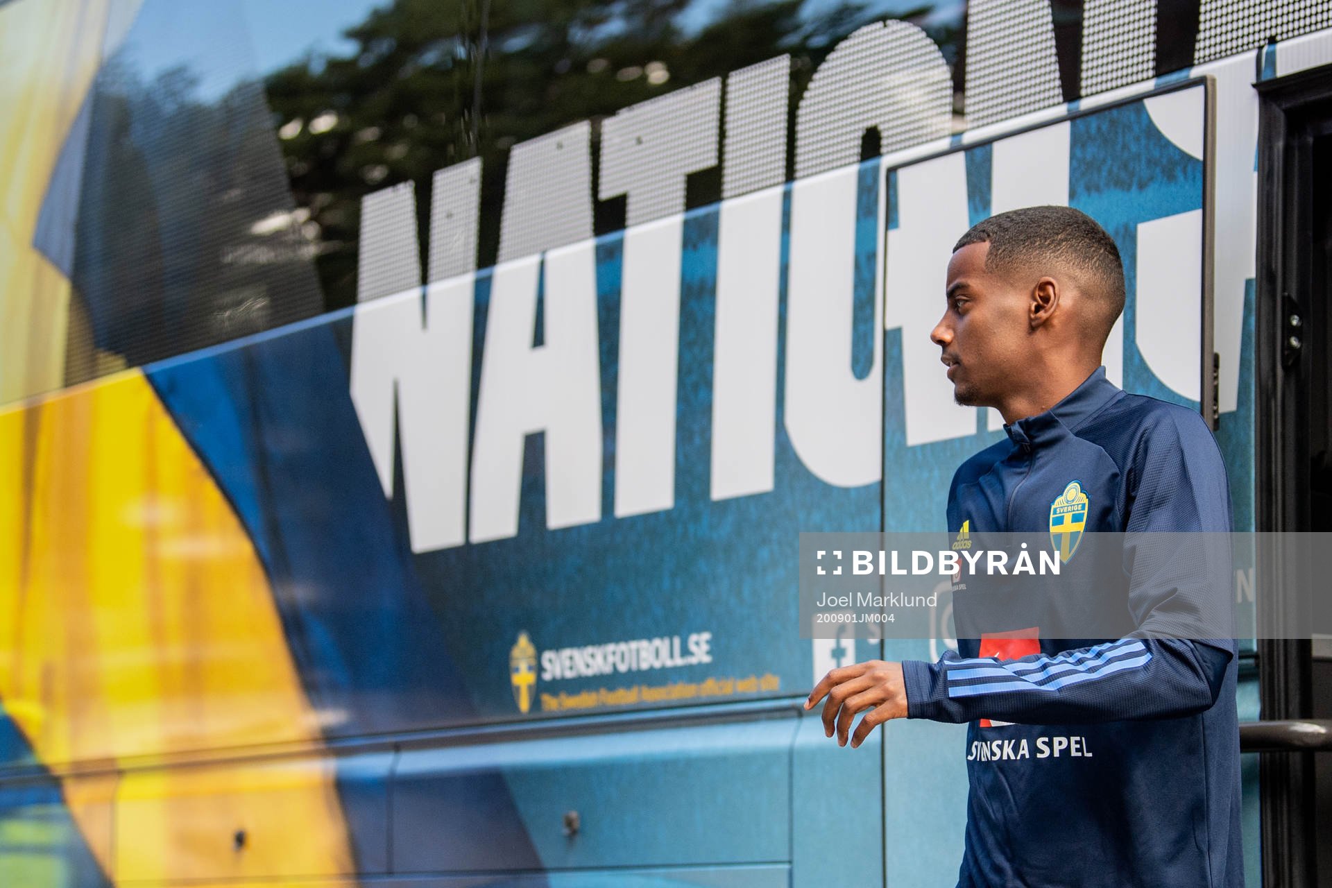 Alexander Isak of the Swedish national football team