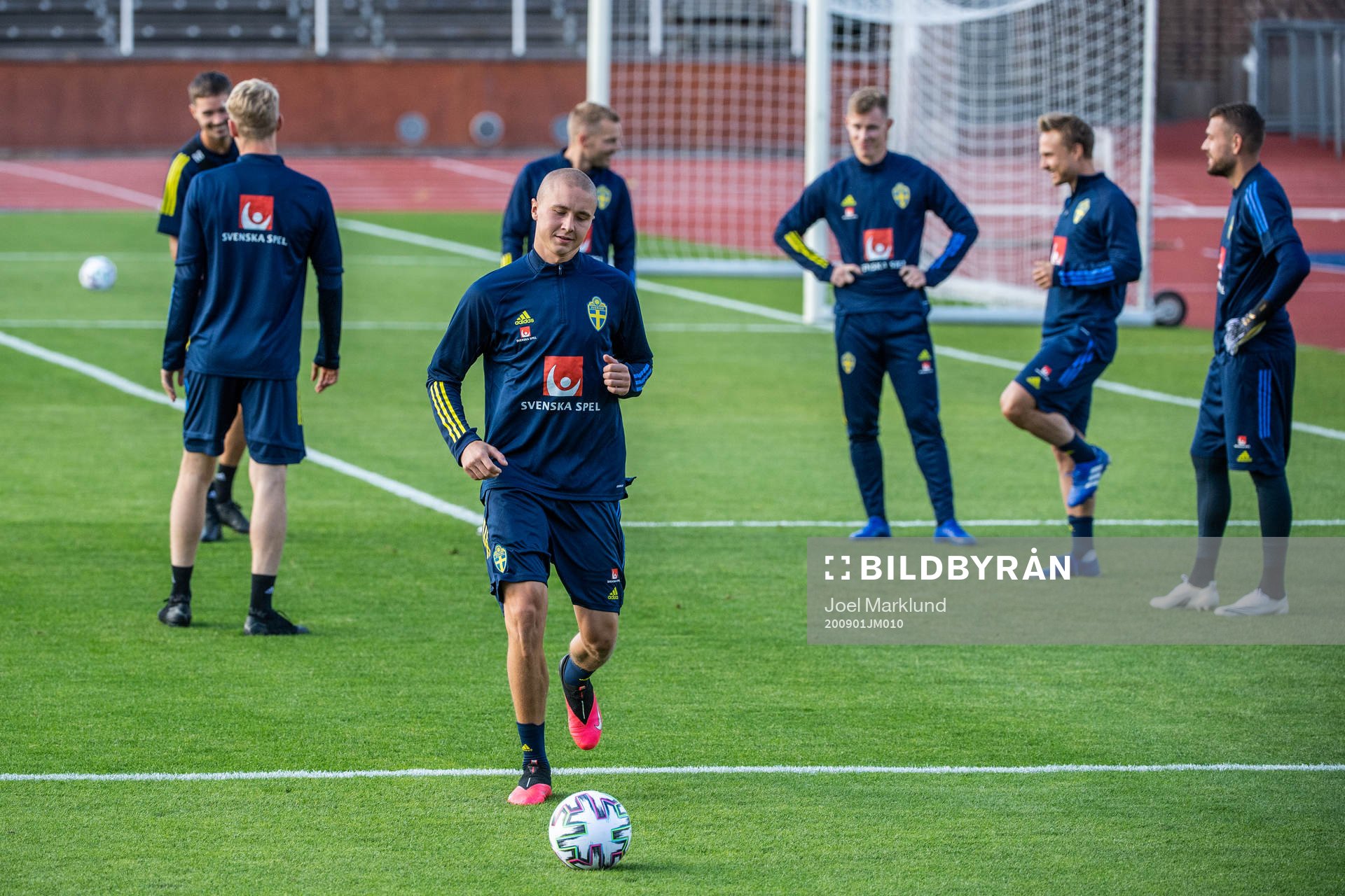 Sebastian Holmén of the Swedish national football team