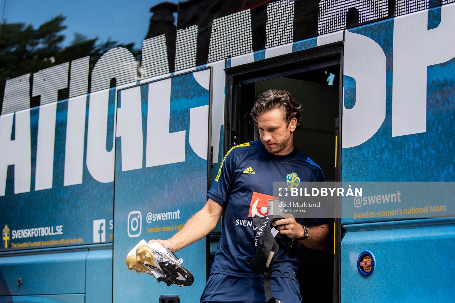 Gustav Svensson of the Swedish national football team
