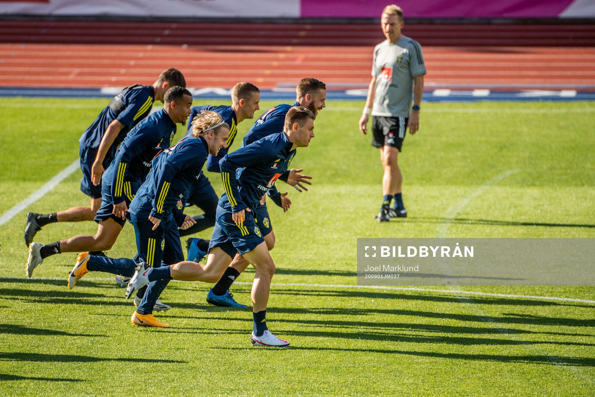 Emil Forsberg, Robin Quaison, Mattias Svanberg and Pontus