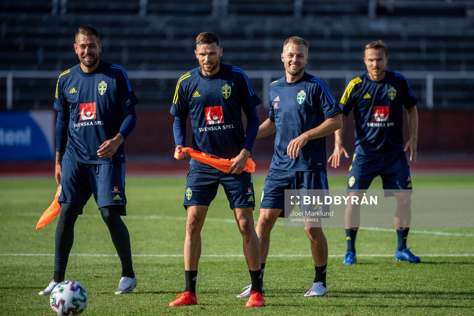 Goalkeeper Kristoffer Nordfeldt, Marcus Berg, Sebastian