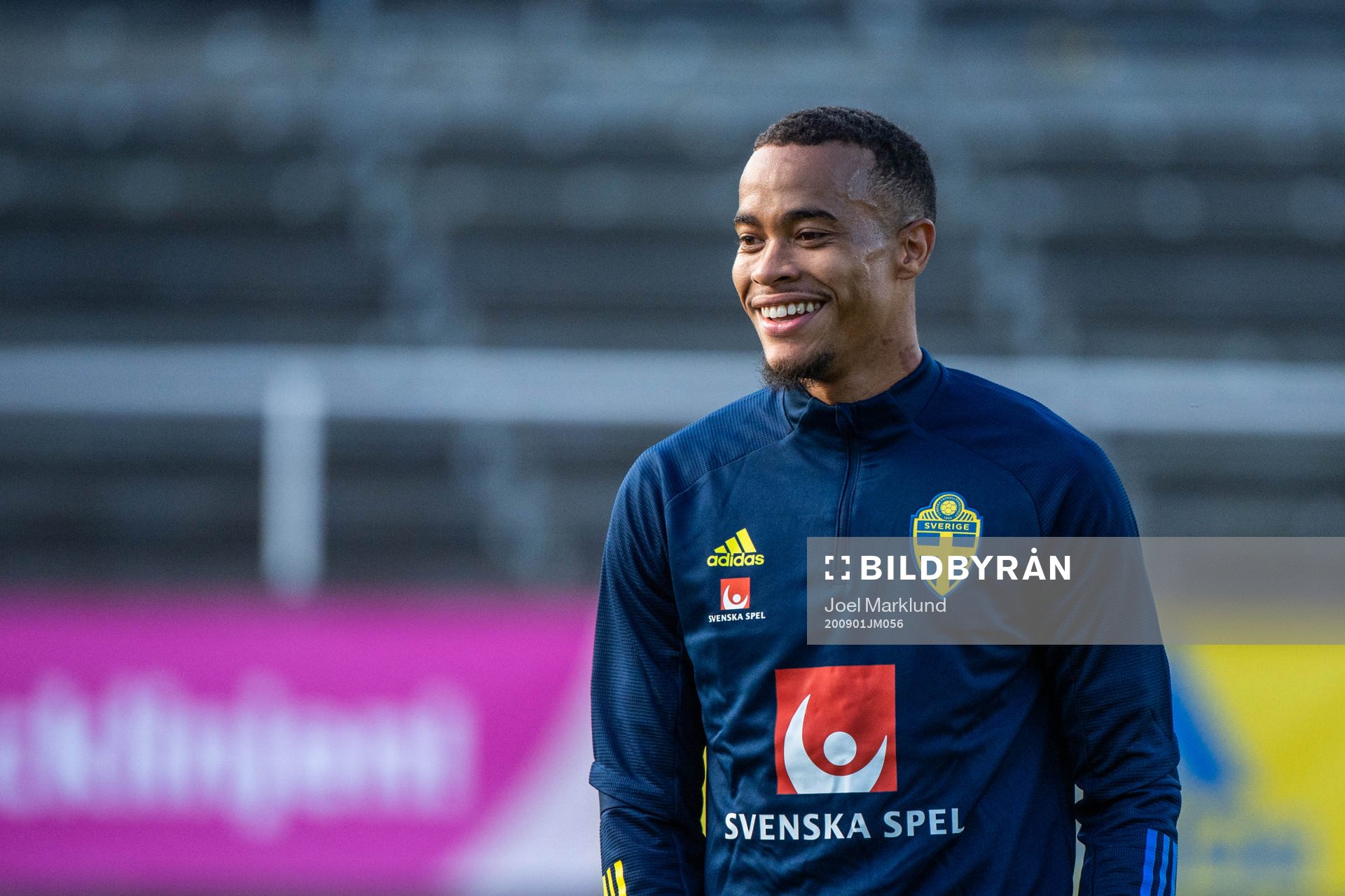 Robin Quaison of the Swedish national football team