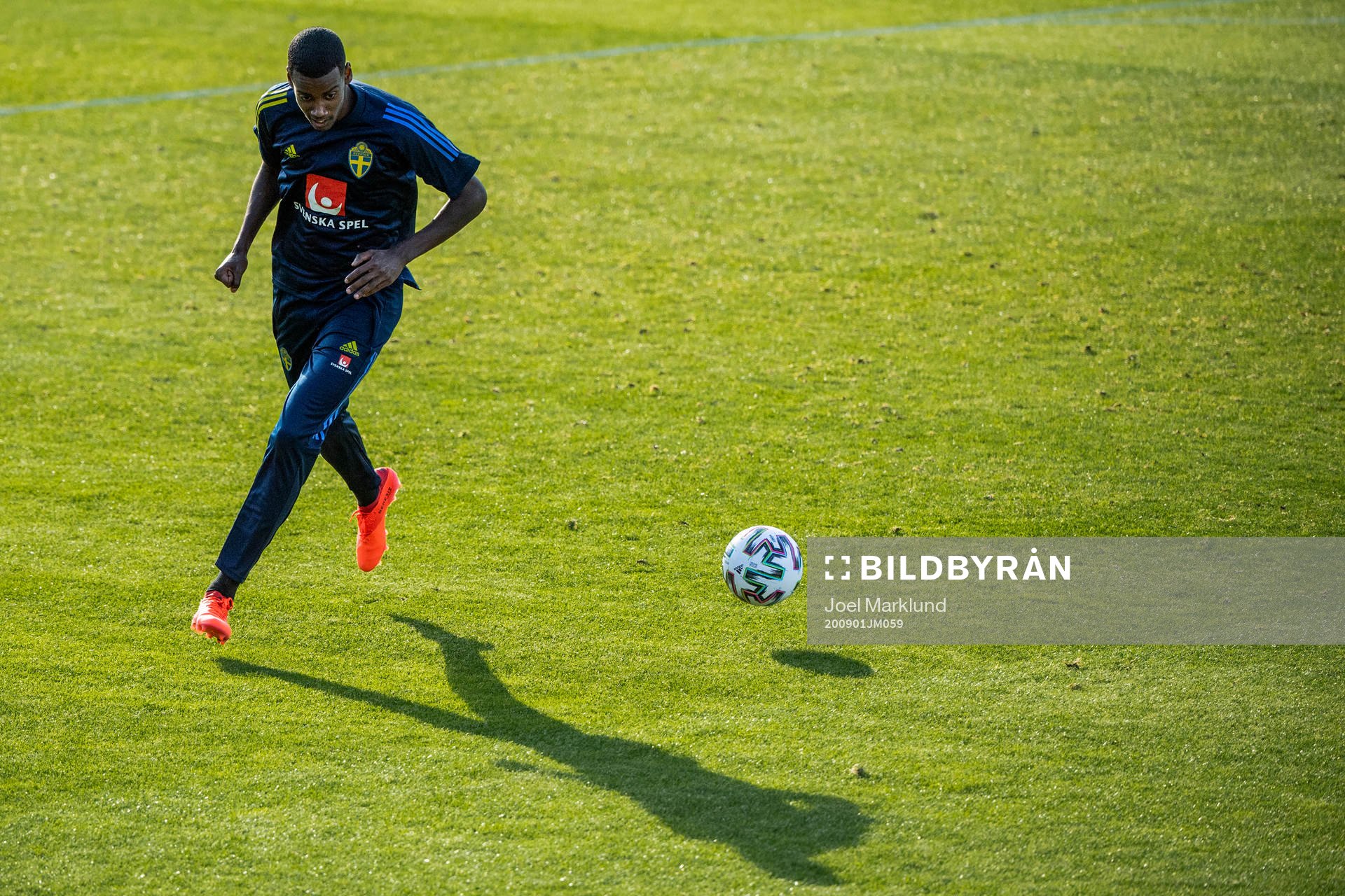 Alexander Isak of the Swedish national football team