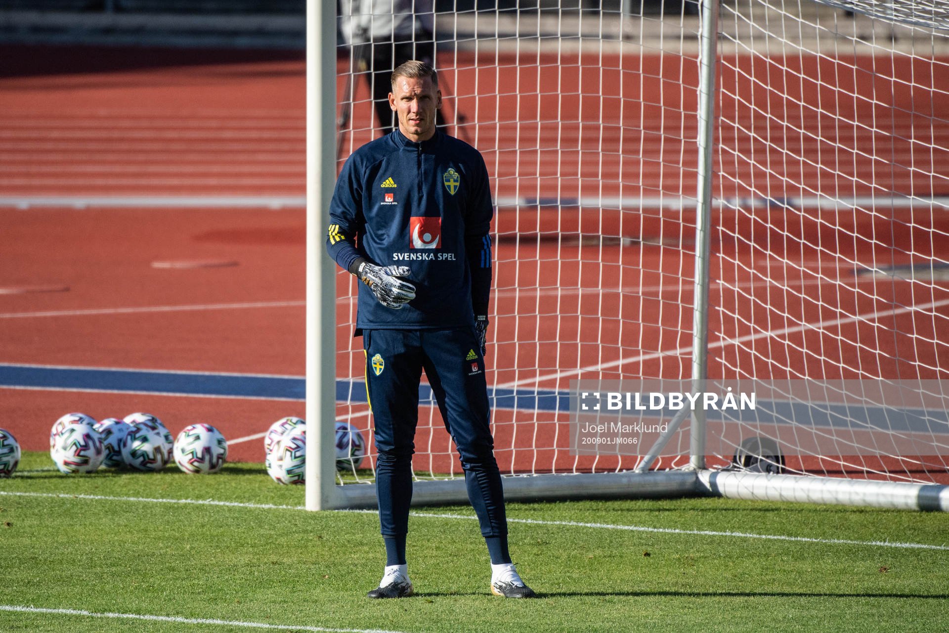 Goalkeeper Robin Olsen of the Swedish national football team
