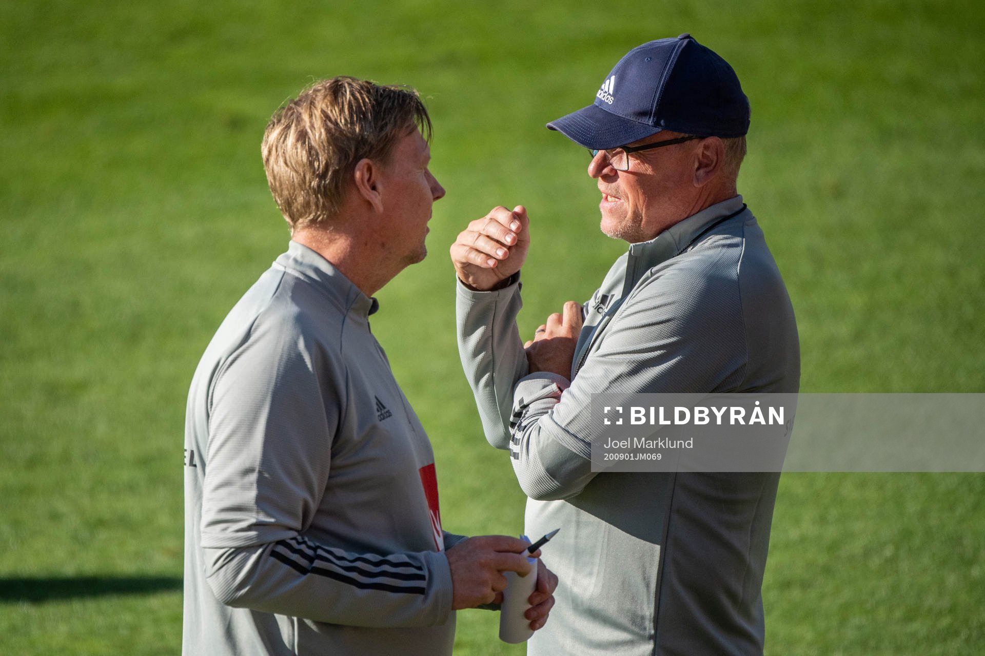 Peter Wettergren, assistant coach and Janne Andersson, head