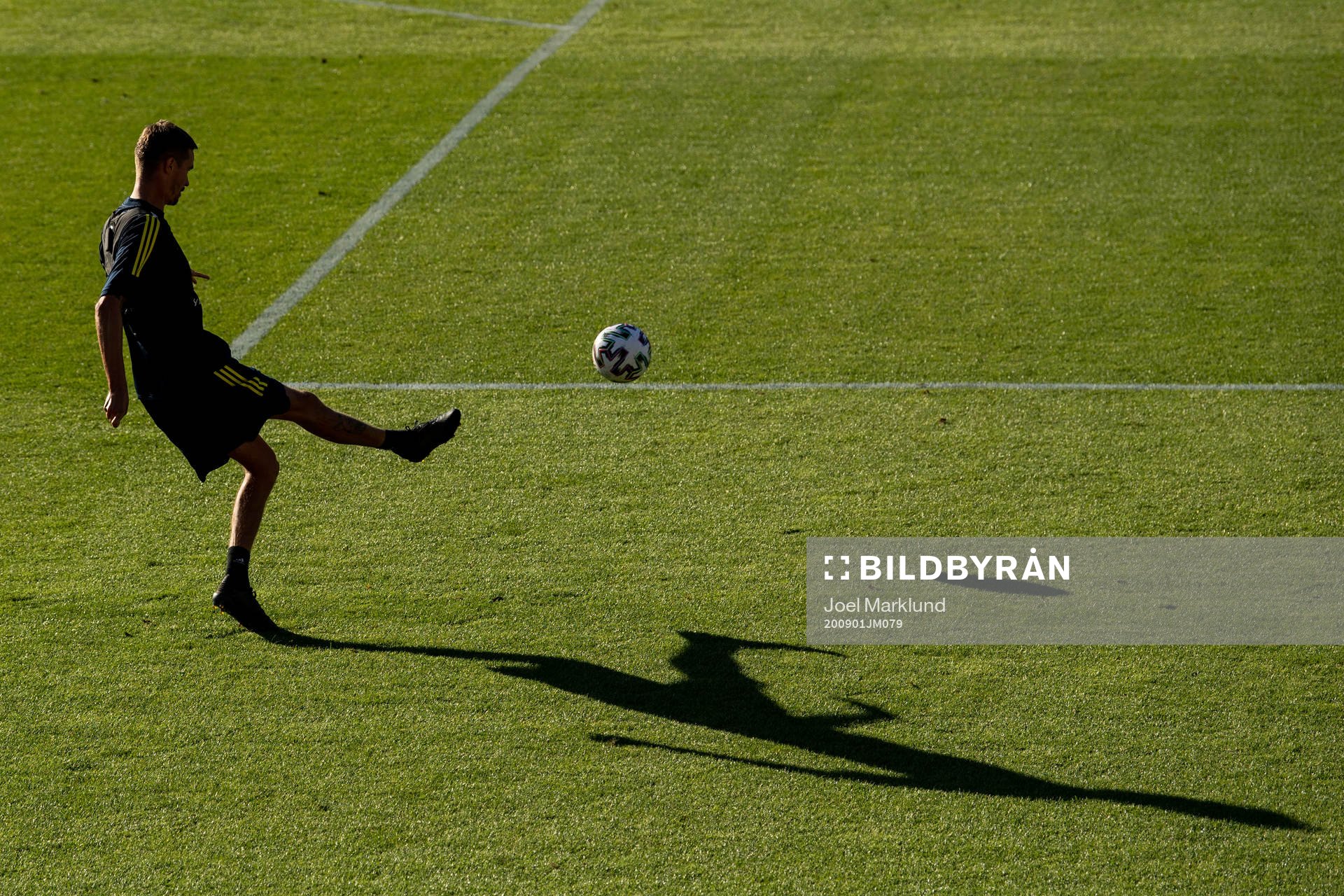 Mikael Lustig of the Swedish national football team