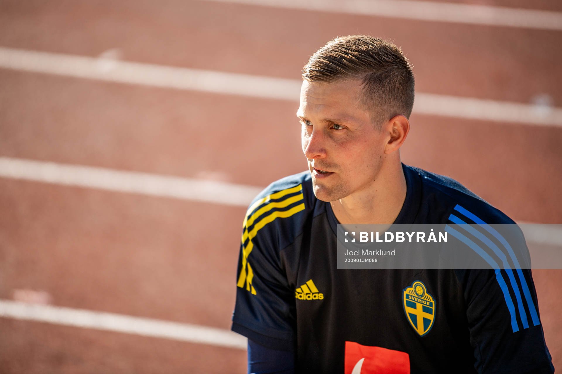 Goalkeeper Karl-Johan Johnsson of the Swedish national
