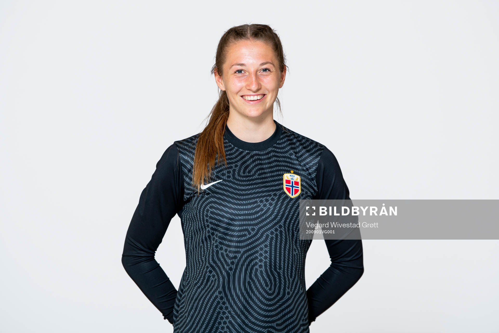 Goalkeeper Cecilie Hauståker Fiskerstrand of the Norwegian